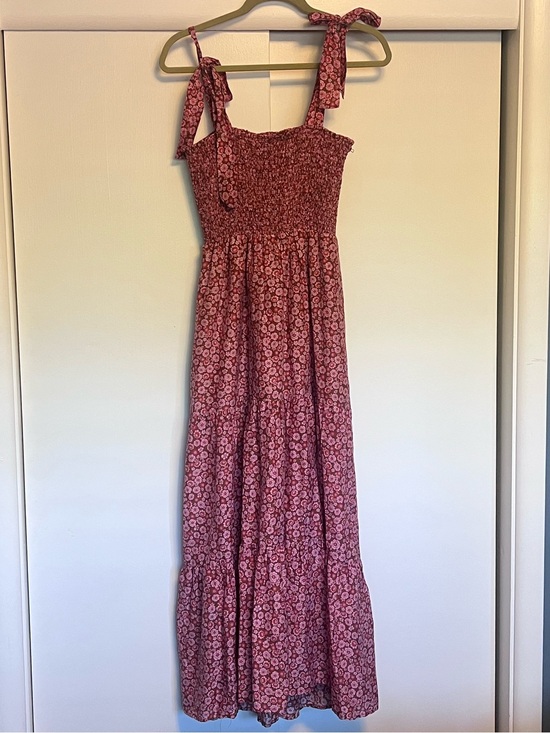 XiRENA Dresses & Skirts - XiRENA Pink Floral Tie-Shoulder Maxi Dress